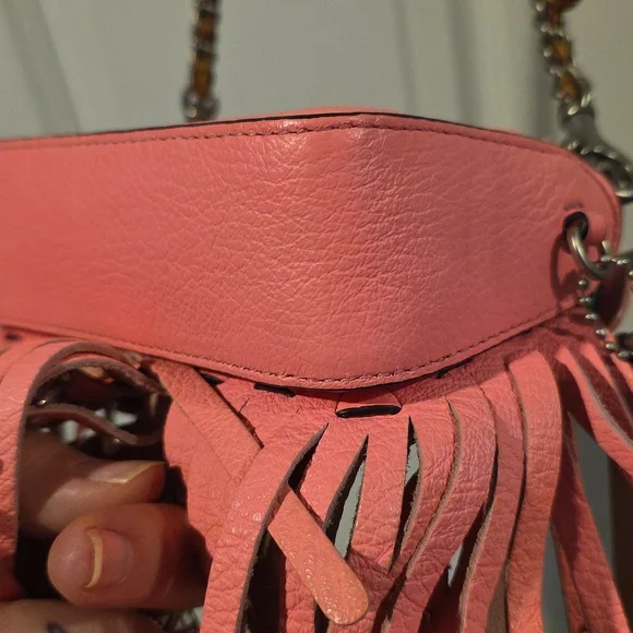 πCoach 1941 Wild Tea Rose Fringe Dinky bag KISSLOCK INSIDE! - Picture 5 of 12